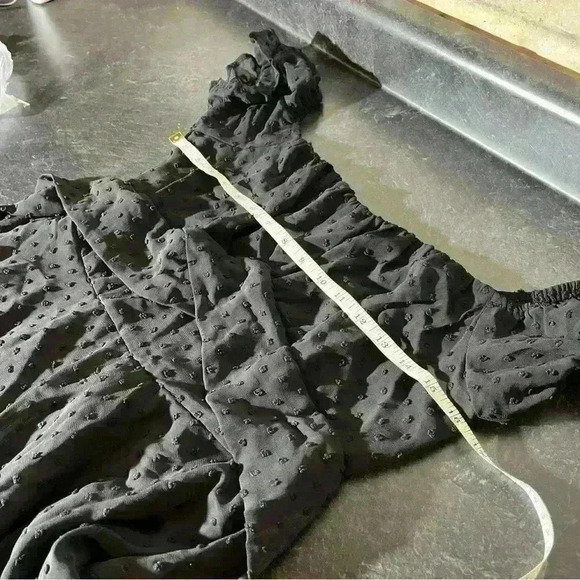 Fixmatti Women Ruffle Rompers Short Sleeve Chiffon Shorts Jumpsuit- M- NWOT - Picture 9 of 13